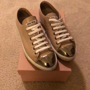 miu miu pink sneakers